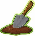 garden, ground, shovel